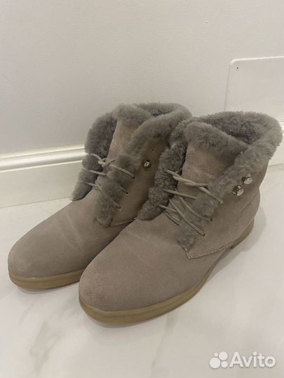 Ботинки зимние женские натуральная замша
