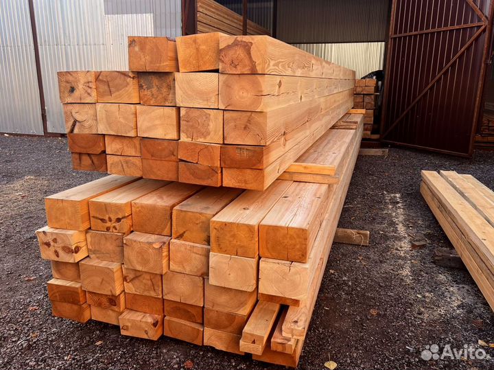 Брус обрезной 100х150х6000мм 1 сорт ГОСТ