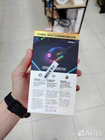 Игровая мышь steelseries Rival 3 black