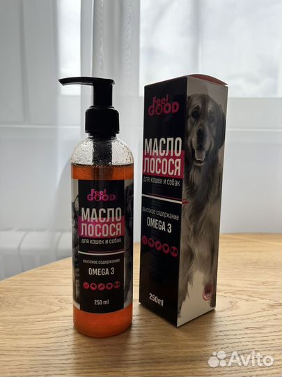 Масло лососевое Омега 3, 250мл. Feel good