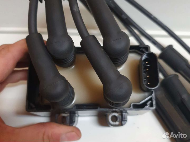 Катушка зажигания с проводами рено логан 1.6