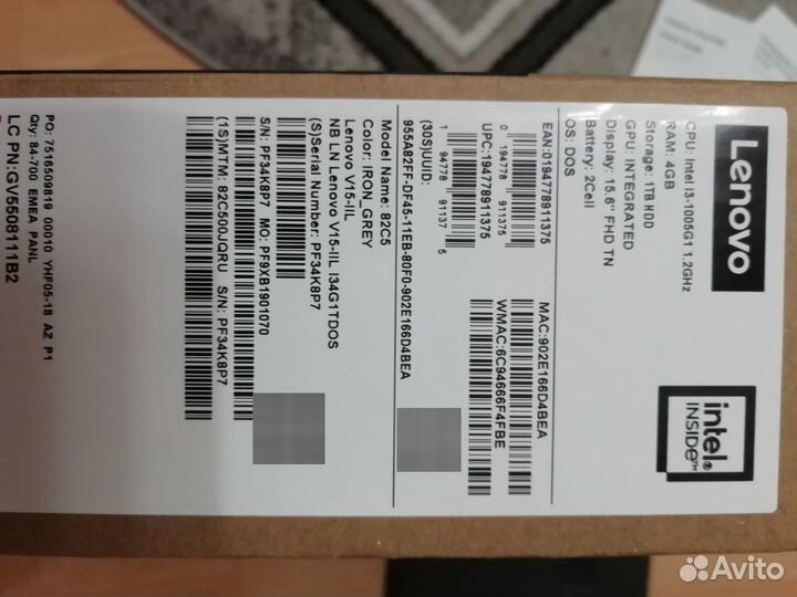 Ноутбук Lenovo новый