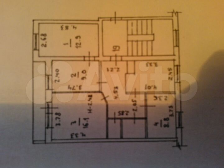 4-к. квартира, 70 м², 5/5 эт.