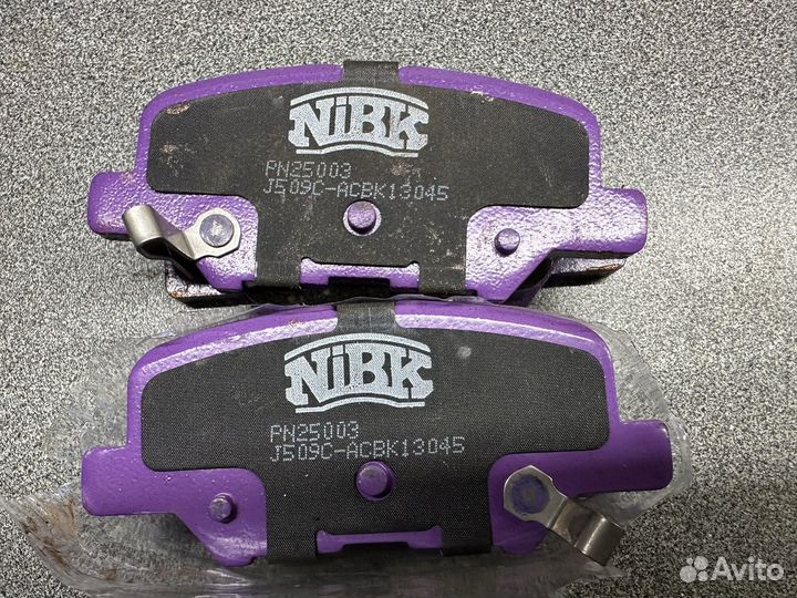 Колодки тормозные nibk PN25003