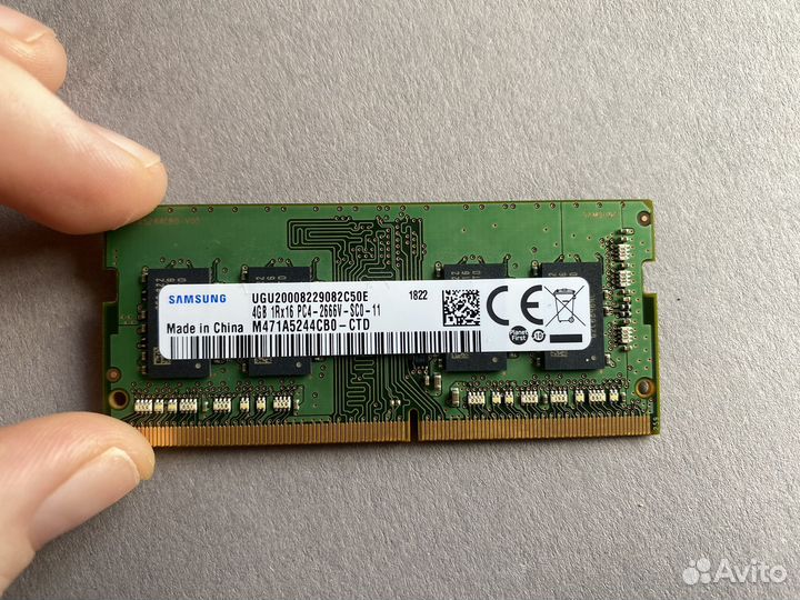Оперативная память ddr4 4gb samsung