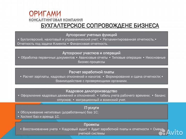 Бухгалтерское сопровождение