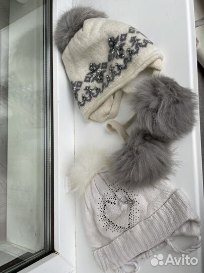 Зимние шапочки для девочки