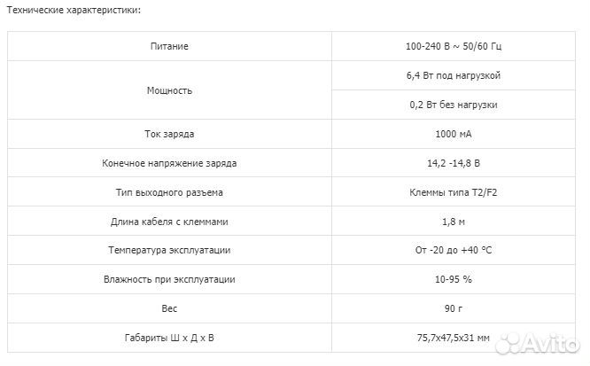 Зарядка для свинцовых аккумуляторов 12 В до 10 Ач