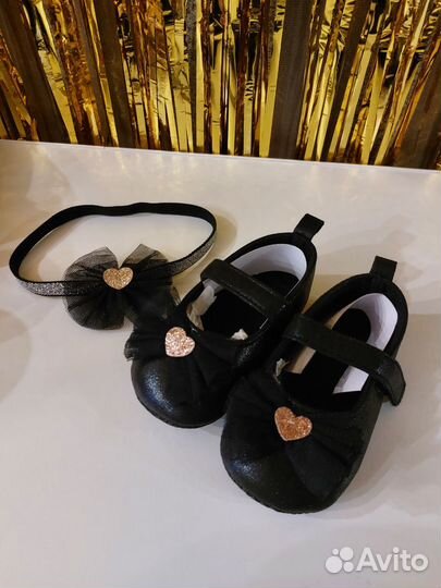 Пинетки туфельки и повязка