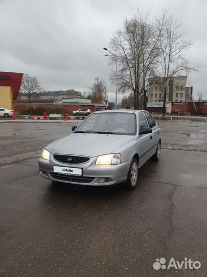 Hyundai Accent 1.5 МТ, 2003, 201 457 км