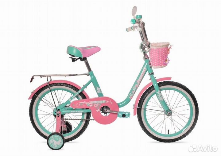 14,16,18,20 Black Aqua Princess велосипед