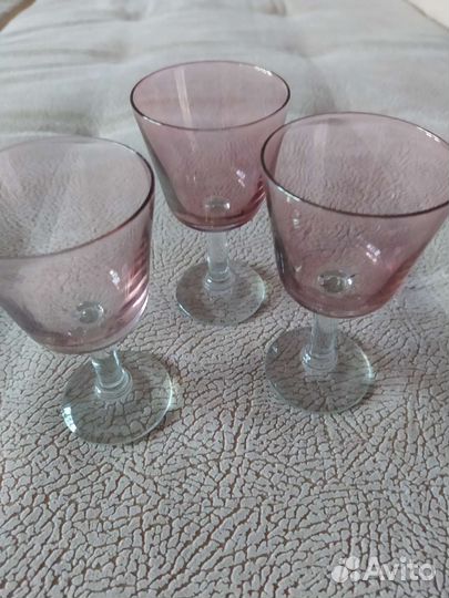 Фужеры и рюмочки стекло СССР