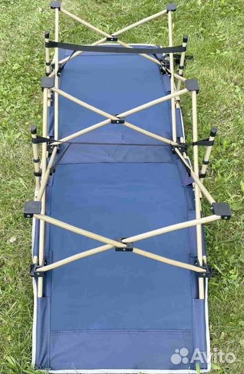 Раскладушка туристическая, многоножка, усиленная