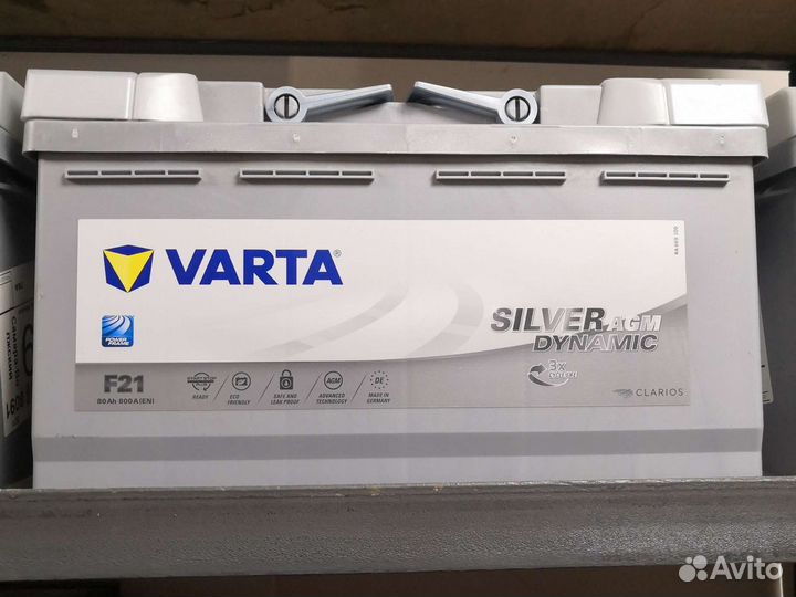Аккумулятор Varta 80a AGM