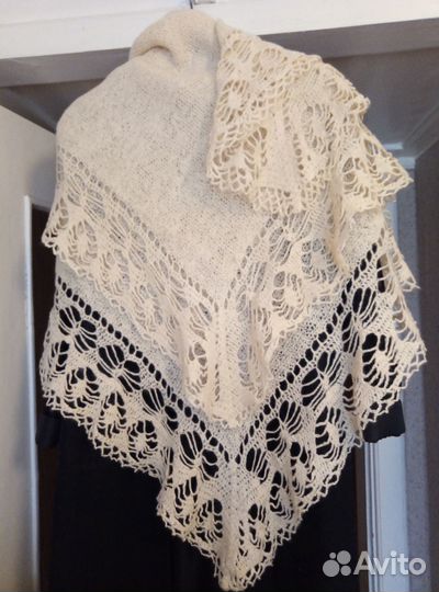 Шали шерстяные ручная работа винтаж