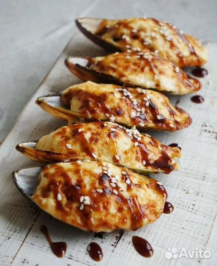 Мидии в раковине