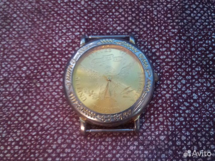 Часы Японские позолоченные