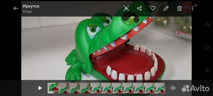 Семейная игра крокодил с зубами