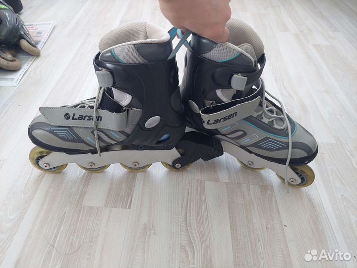 Коньки ролики 2в1 larsen 41 р