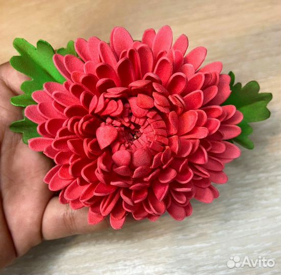 Осенние бантики. Резинки хризантемы