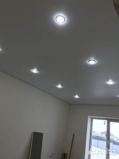 Натяжные потолки установка под ключ