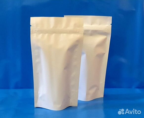 Металлизированные дой паки белые матовые и глянец