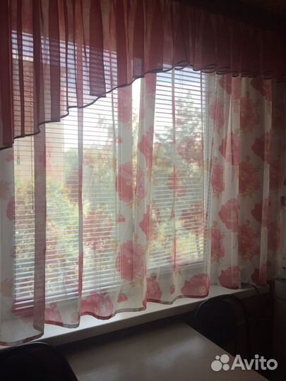 Тюль с ламбрекеном (кухня + зал)