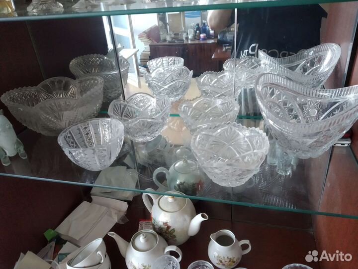 Посуда, чайный сервиз, хрусталь