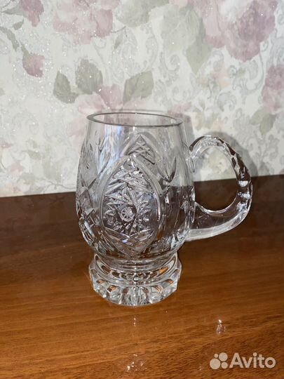 Кружка и вазочка хрусталь СССР