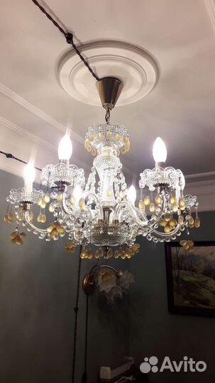 Люстра хрустальная чехия виноград