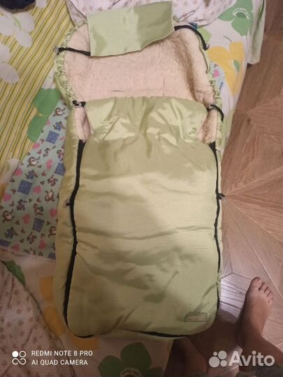 Конверт меховой зимний для малыша