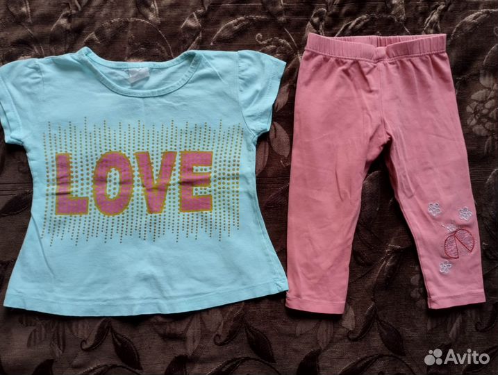 Одежда летняя для девочки 92