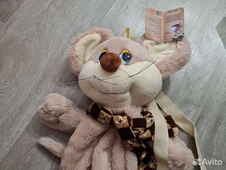 Мягкая игрушка мышка-рюкзак