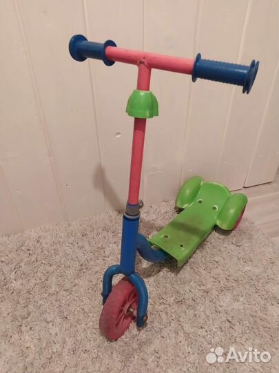 Самокат детский трехколесный бу