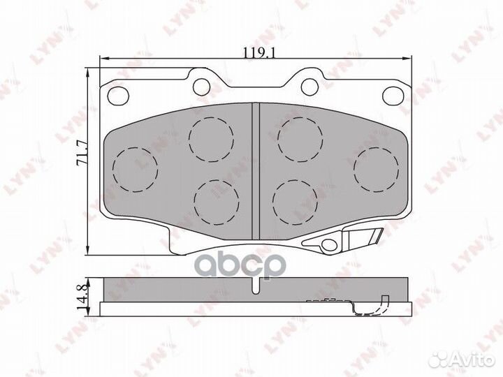 Колодки тормозные дисковые перед BD7504 LYN
