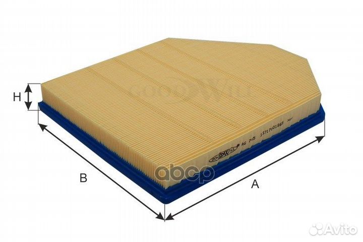 Фильтр воздушный BMW X3, X4