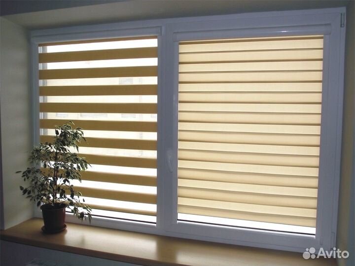 Рулонные шторы зебра