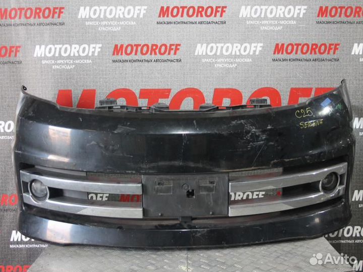 Бампер передний Серена C25 (2 модель) темный А883