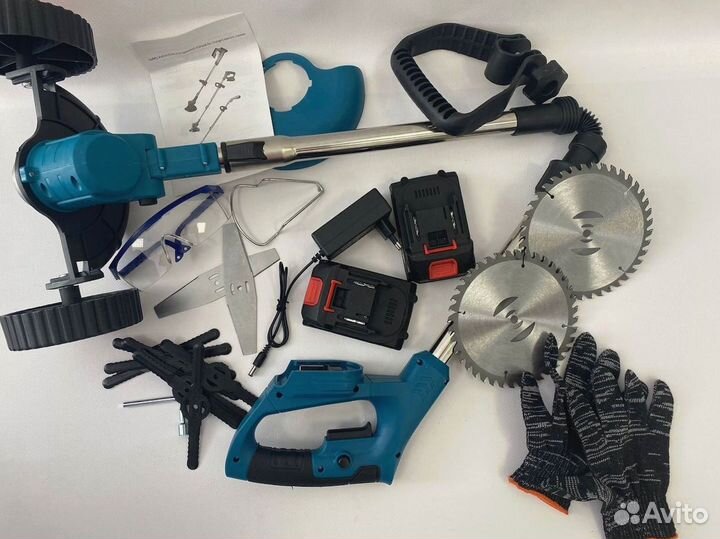 Триммер садовый аккумуляторный складной