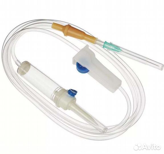 Инфузионная система (капельница) одноразовая 50шт