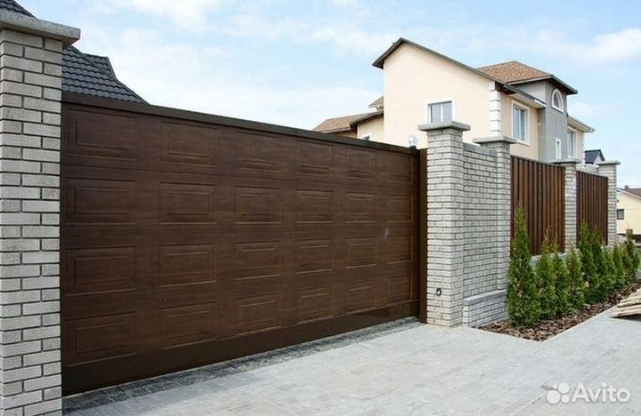 Откатные ворота свое производство