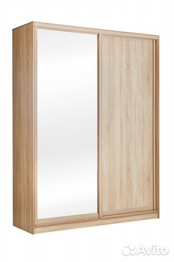 Шкаф-купе 160*58*240 2дв. сонома (1 зеркало)
