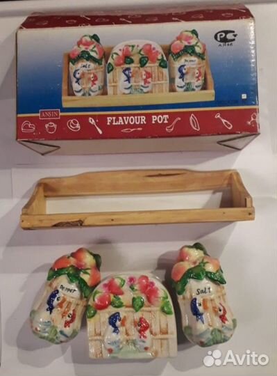 Набор для специй (соль,перец) и салфеток