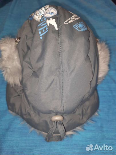 Шапка ушанка зимняя детская