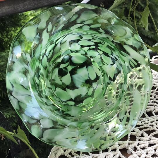 Ваза Конфетница Цветное стекло