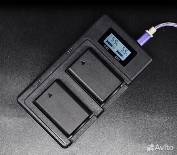 2 Аккумулятора NP-FW50 + двойное Зарядное устр-во