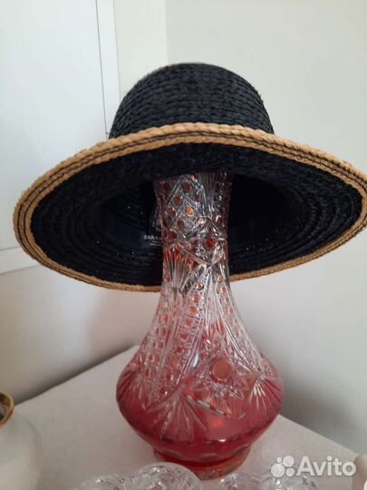 Шляпа женская соломенная