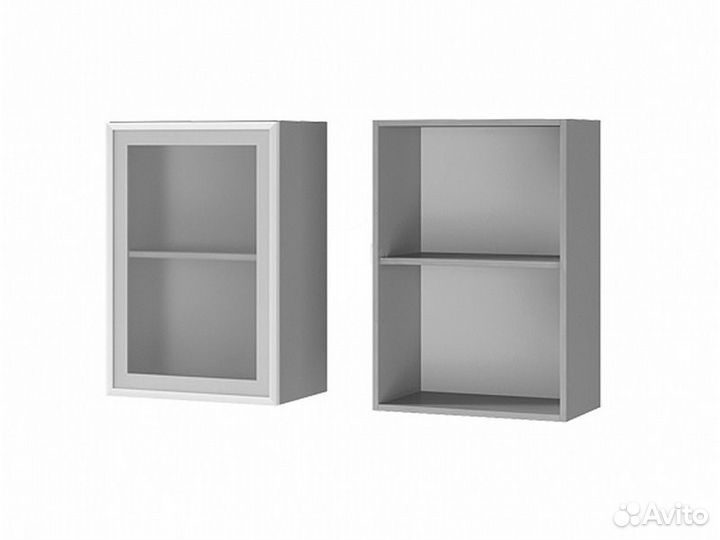 Кухня Афина айс Шкаф 5В2 корп белый, фасад 5В2