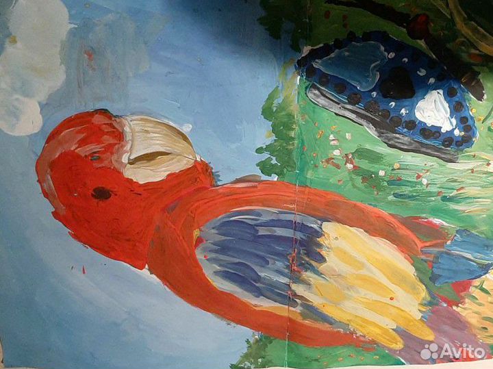 Картина попугай Ара