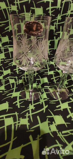 Хрустальные бокалы чехия, стаканы, рюмки, бокалы